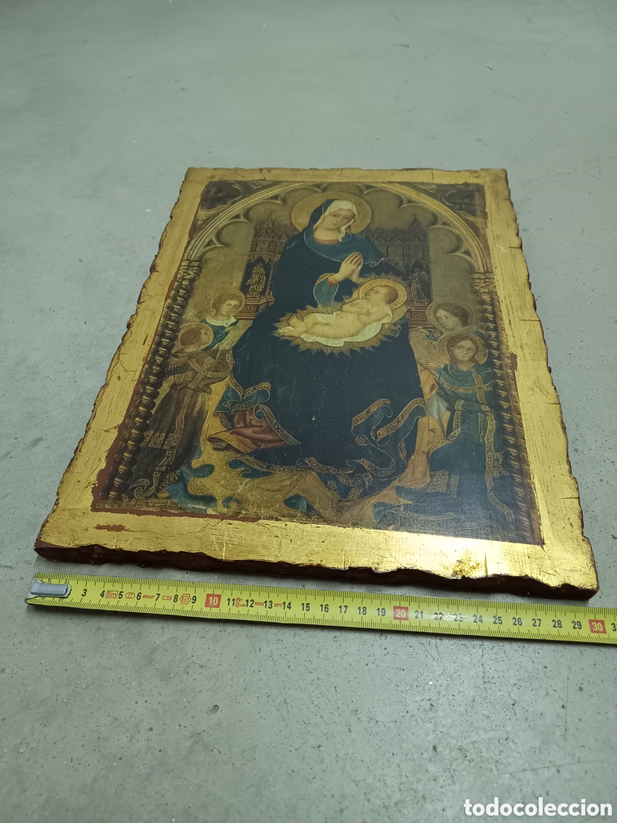 Arte: TABLA RELIGIOSA DE LA VIRGEN - Foto 5