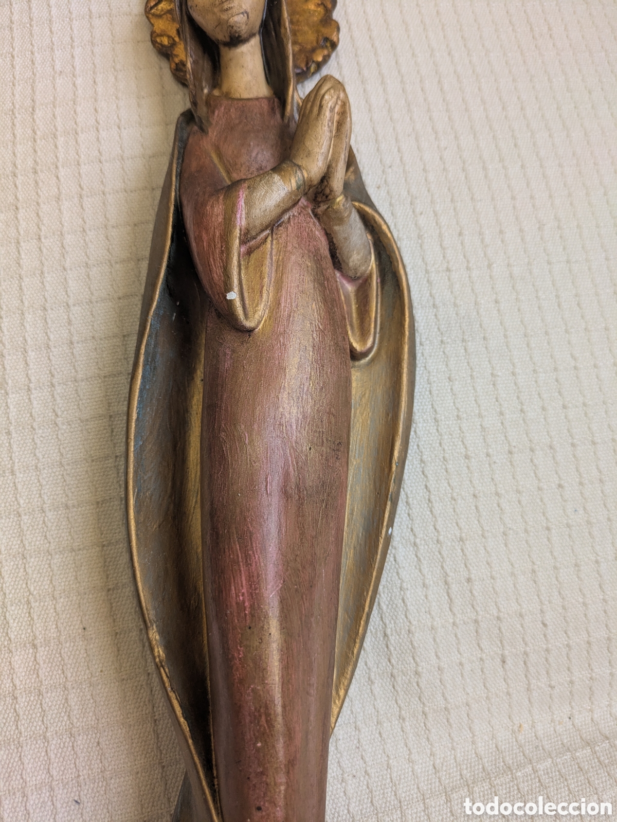Arte: Virgen en escayola para colgar - Foto 2