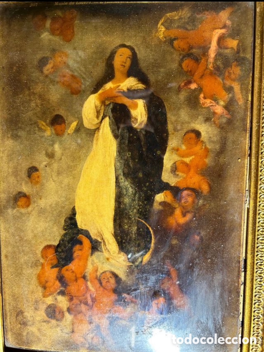 Arte: &Oacute;leo sobre Cristal de &eacute;poca S.XIX - Foto 3