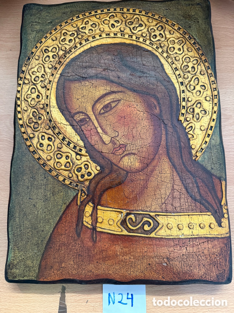 Arte: Antiguo retablo madera - Foto 2