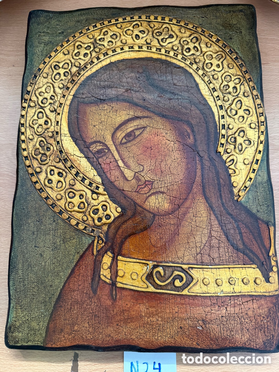 Arte: Antiguo retablo madera - Foto 1