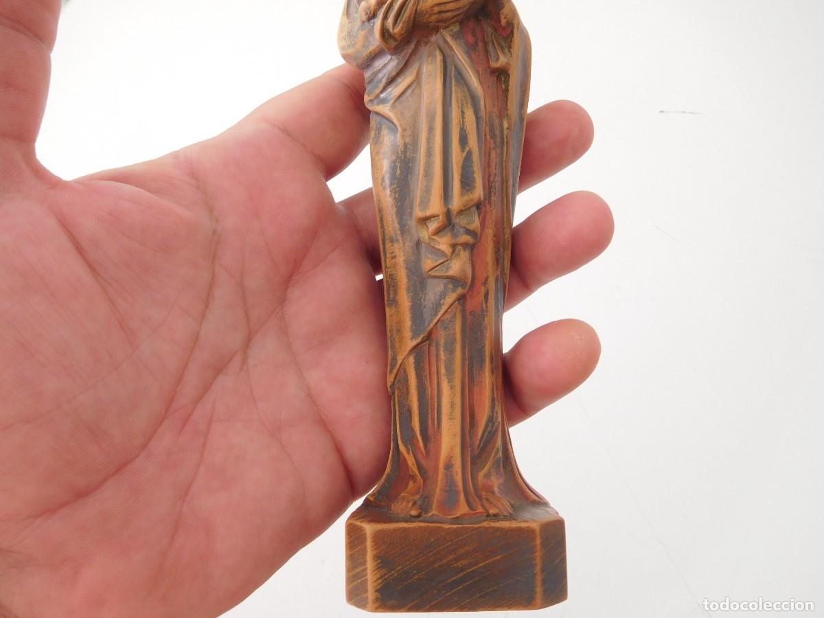 Arte: Virgen con ni&ntilde;o talla de madera - Foto 3