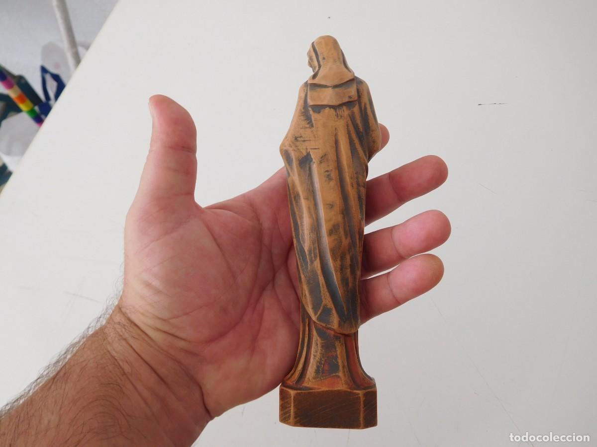 Arte: Virgen con ni&ntilde;o talla de madera - Foto 5