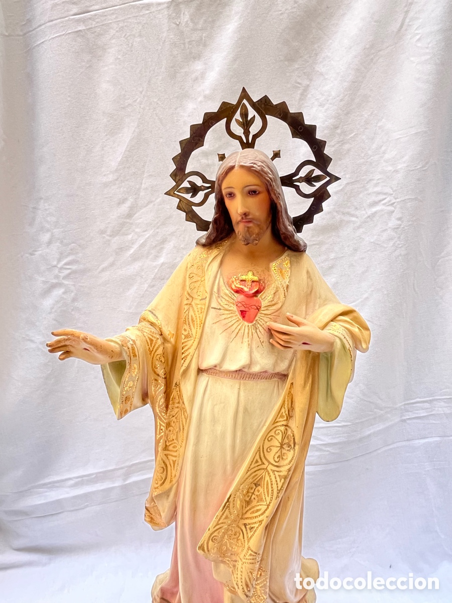 Arte: Corazon de Jesus de Olot 67 cm - Foto 3