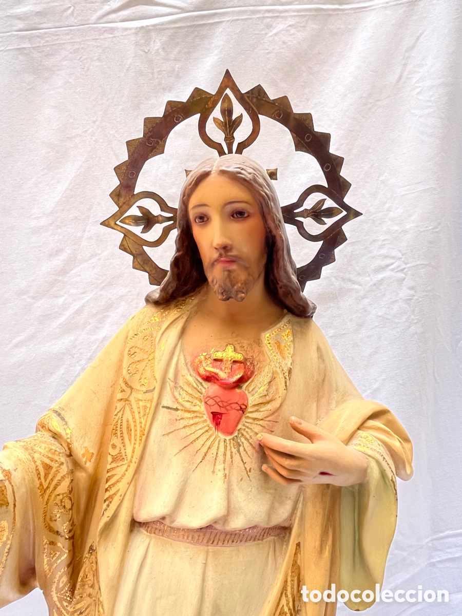 Arte: Corazon de Jesus de Olot 67 cm - Foto 5