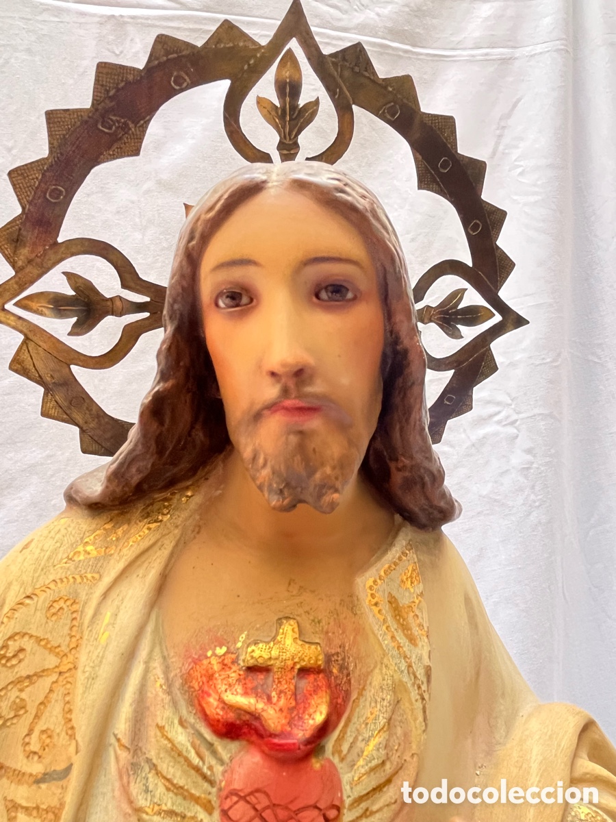 Arte: Corazon de Jesus de Olot 67 cm - Foto 7
