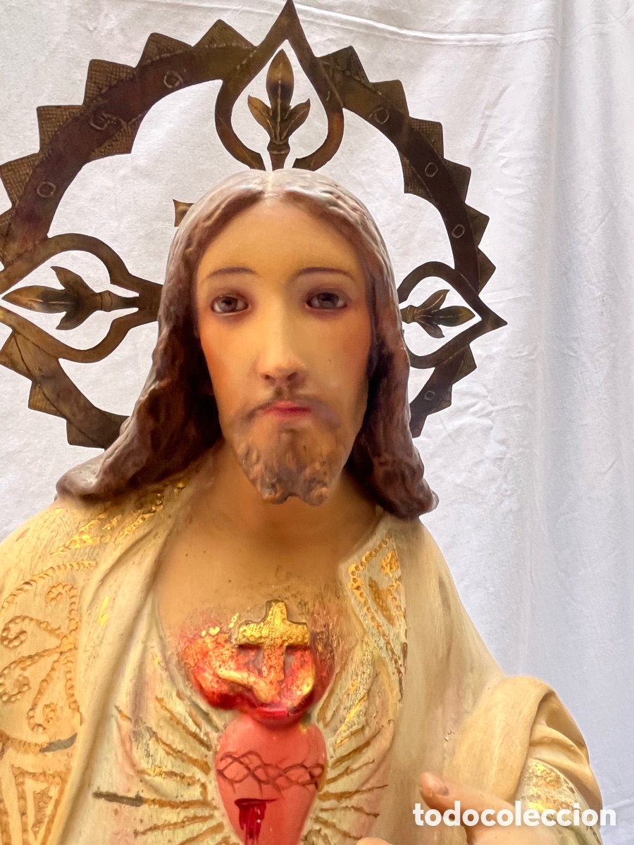 Arte: Corazon de Jesus de Olot 67 cm - Foto 8