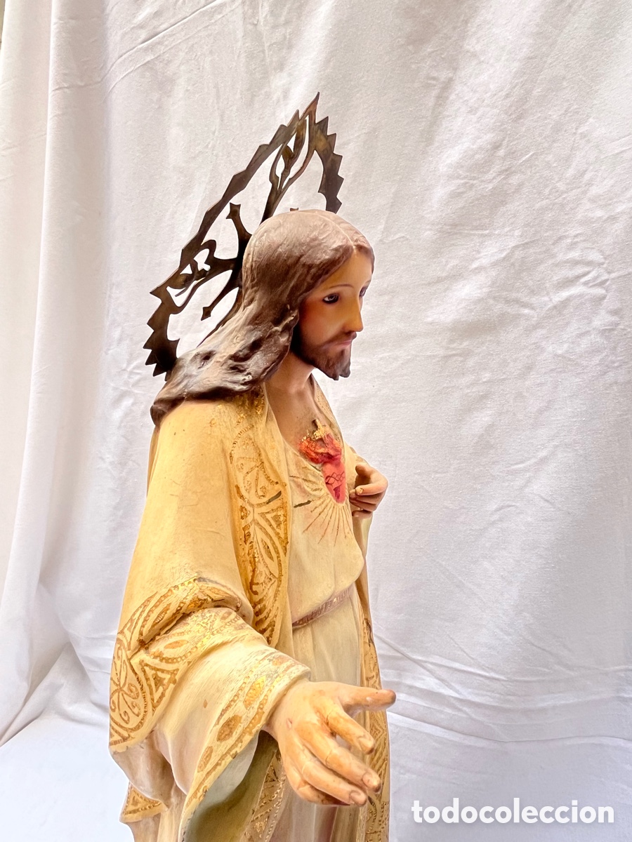 Arte: Corazon de Jesus de Olot 67 cm - Foto 12