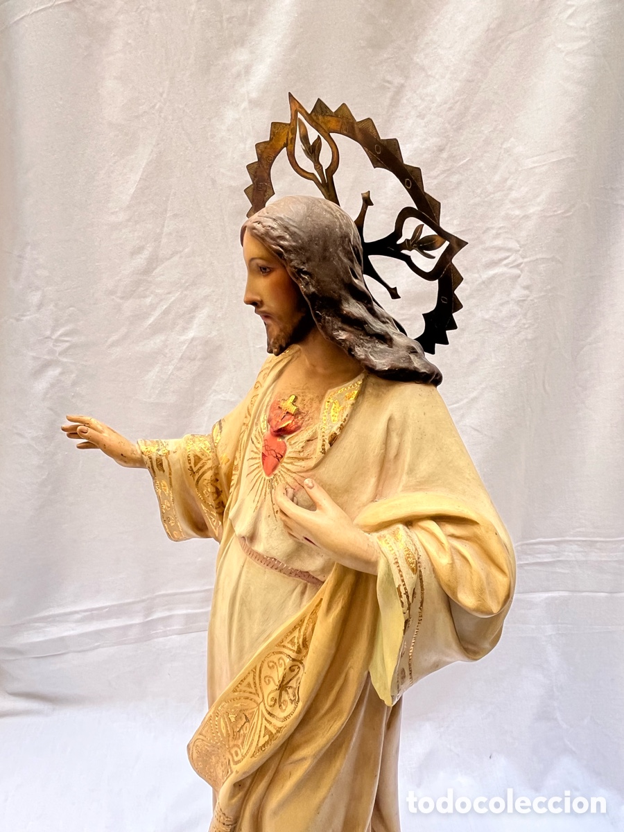 Arte: Corazon de Jesus de Olot 67 cm - Foto 13