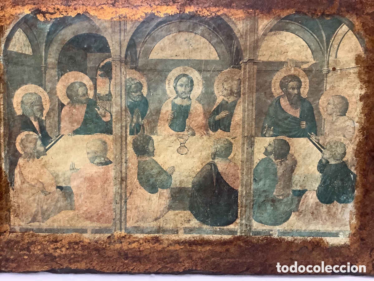 Arte: SANTA CENA SOBRE PIZARRA - Foto 2