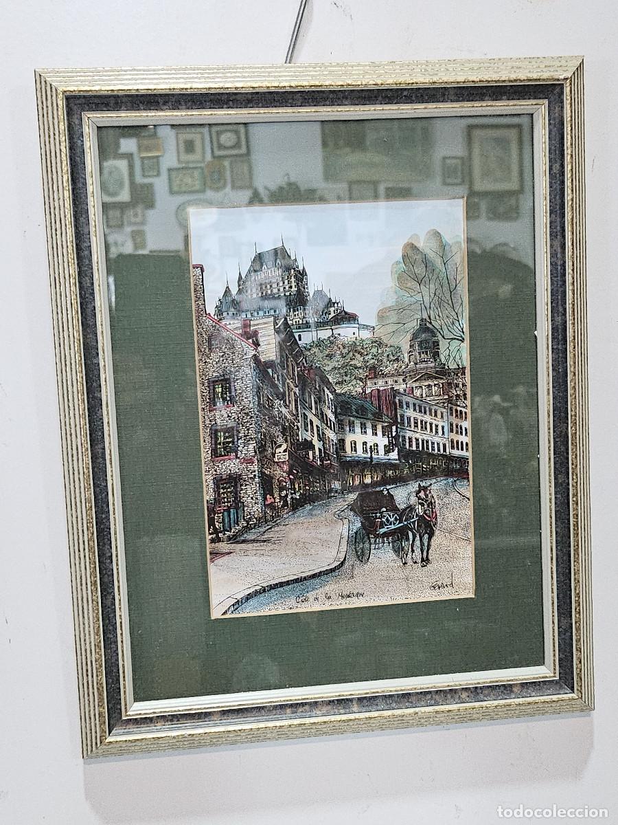 Arte: cuadro con grabado antiguo - Foto 1