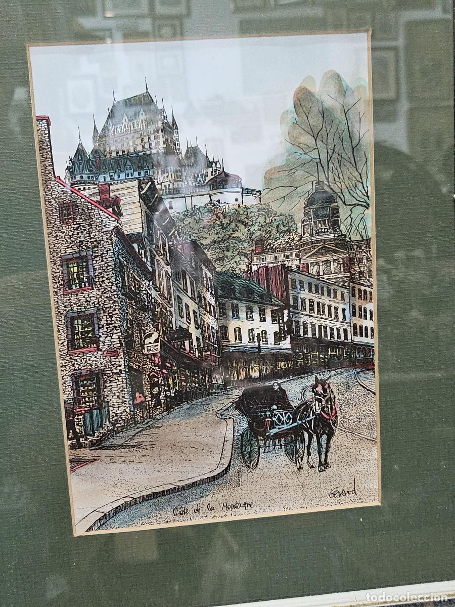 Arte: cuadro con grabado antiguo - Foto 3