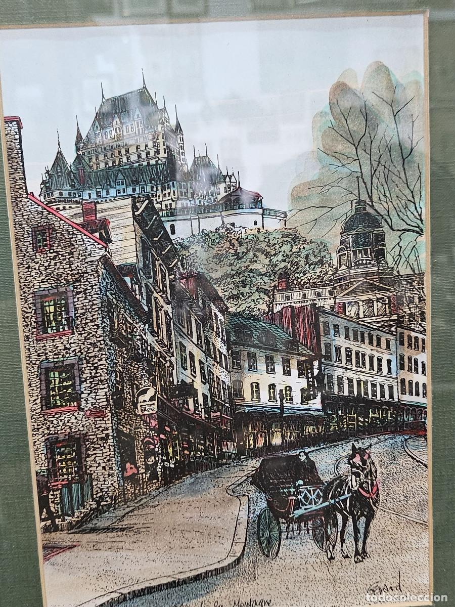 Arte: cuadro con grabado antiguo - Foto 4