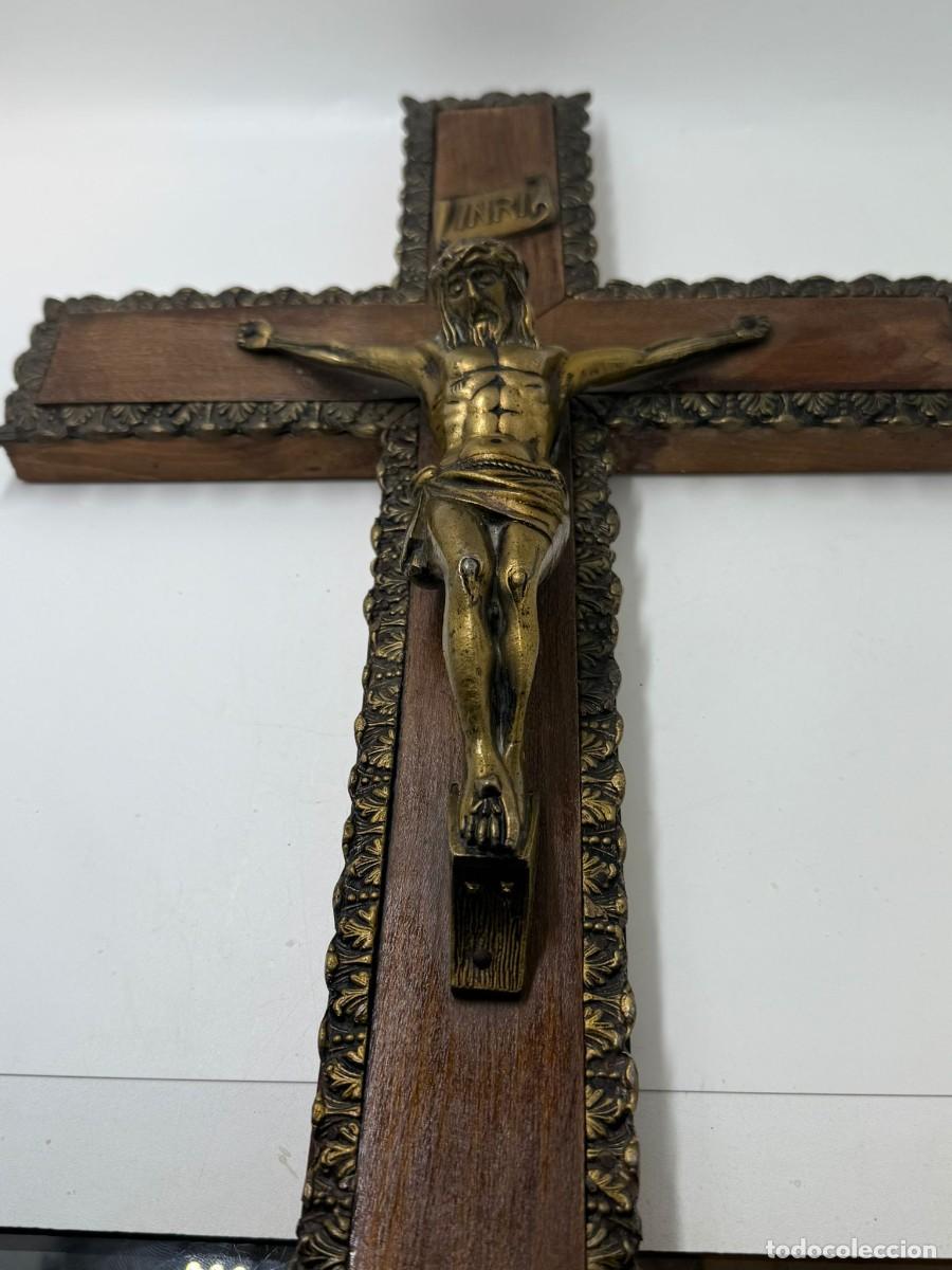 Arte: Crucifijo madera y bronce - Foto 8