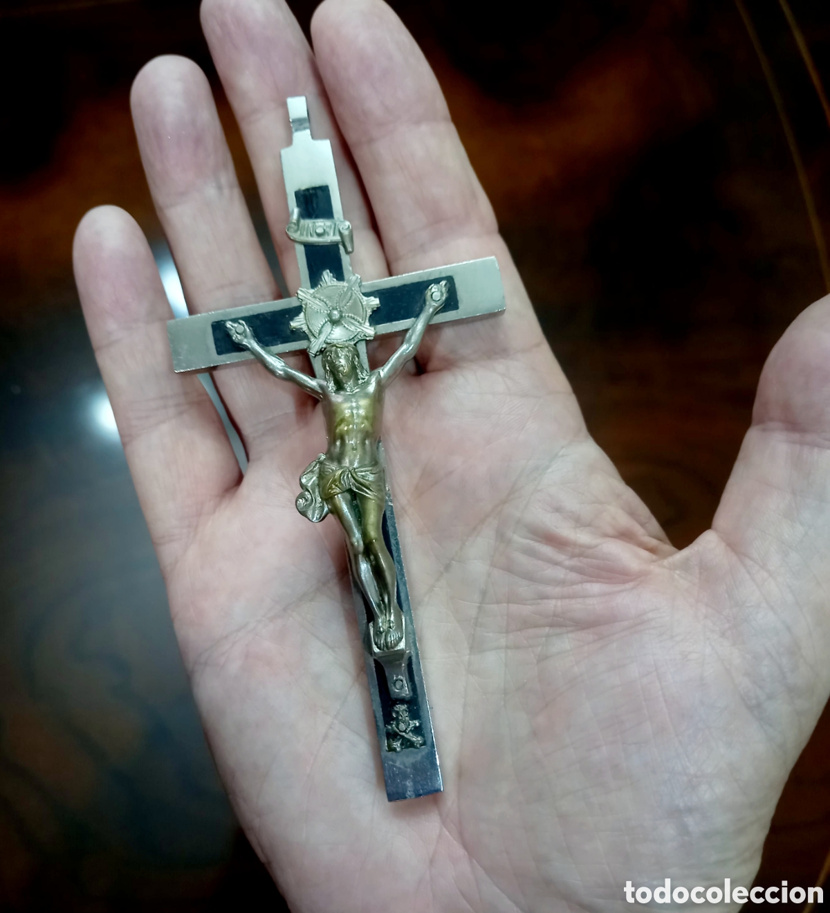 Arte: GRAN CRUZ DEVOCIONAL. 13 x 6,2 cm - Foto 3