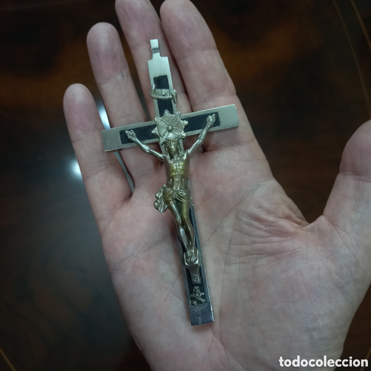 Arte: GRAN CRUZ DEVOCIONAL. 13 x 6,2 cm - Foto 4