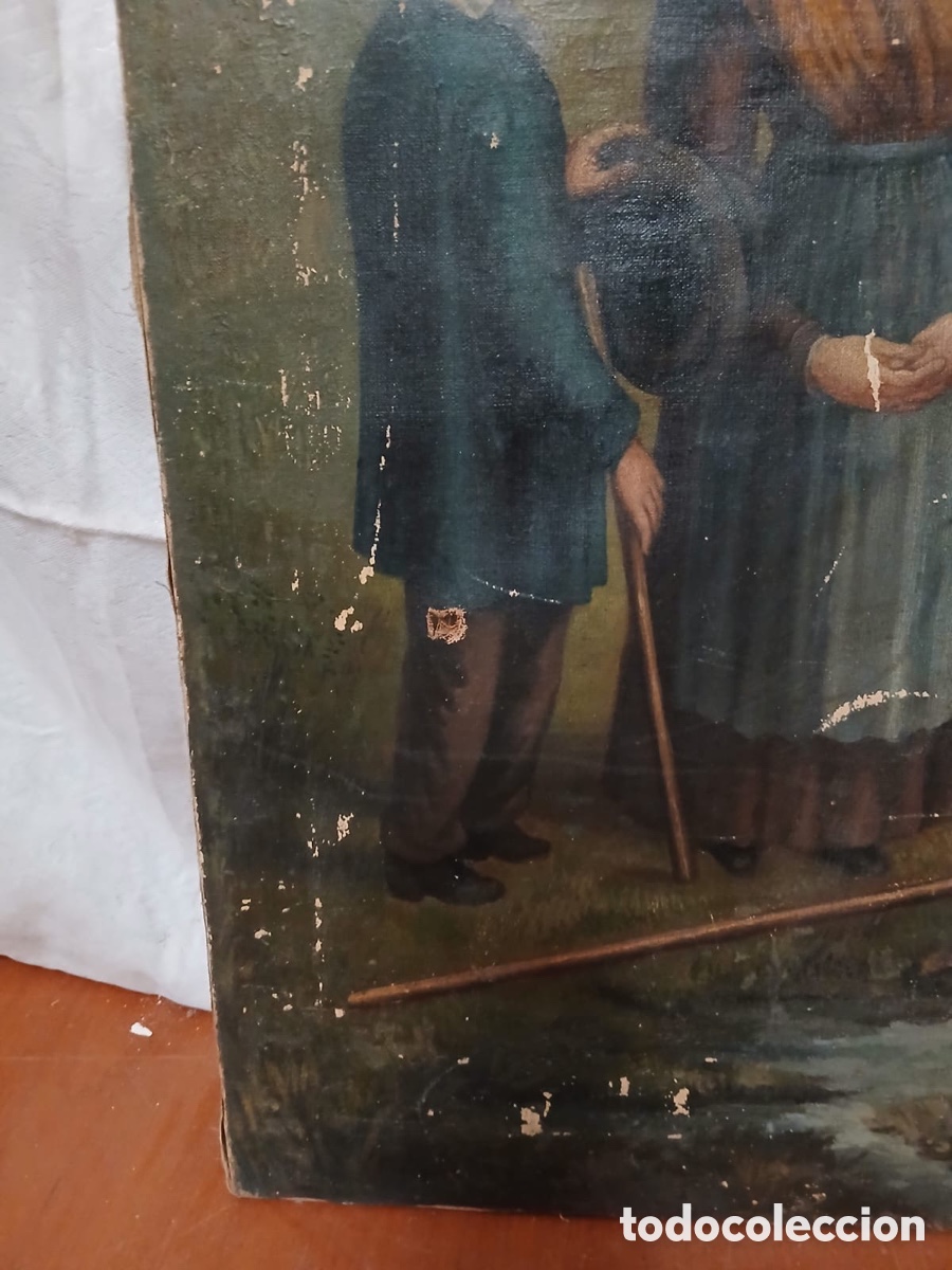 Arte: oleo de Nuestra Se&ntilde;ora de la Salette - Foto 3