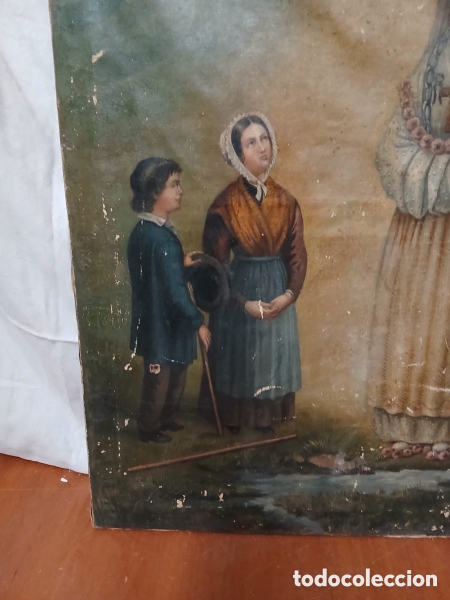 Arte: oleo de Nuestra Se&ntilde;ora de la Salette - Foto 4