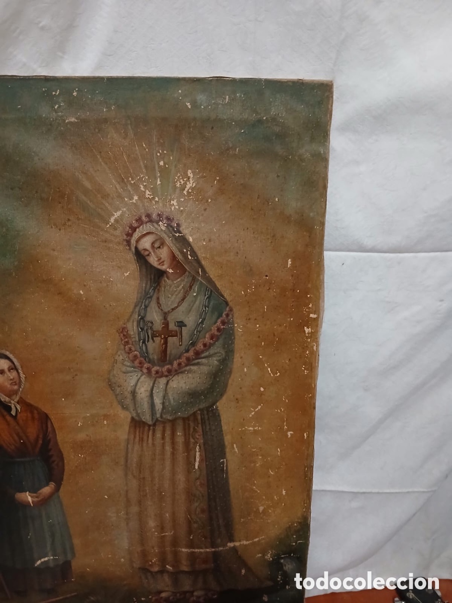 Arte: oleo de Nuestra Se&ntilde;ora de la Salette - Foto 5
