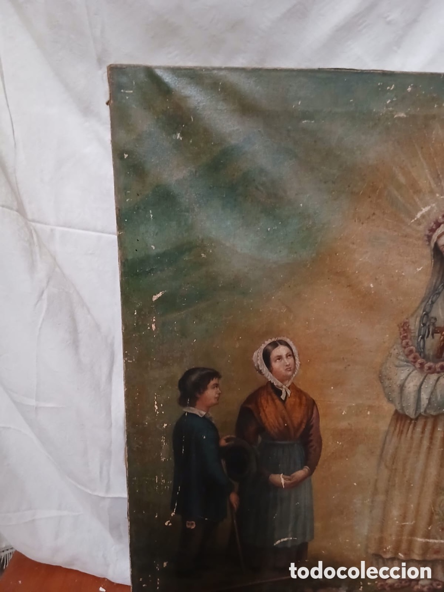 Arte: oleo de Nuestra Se&ntilde;ora de la Salette - Foto 6