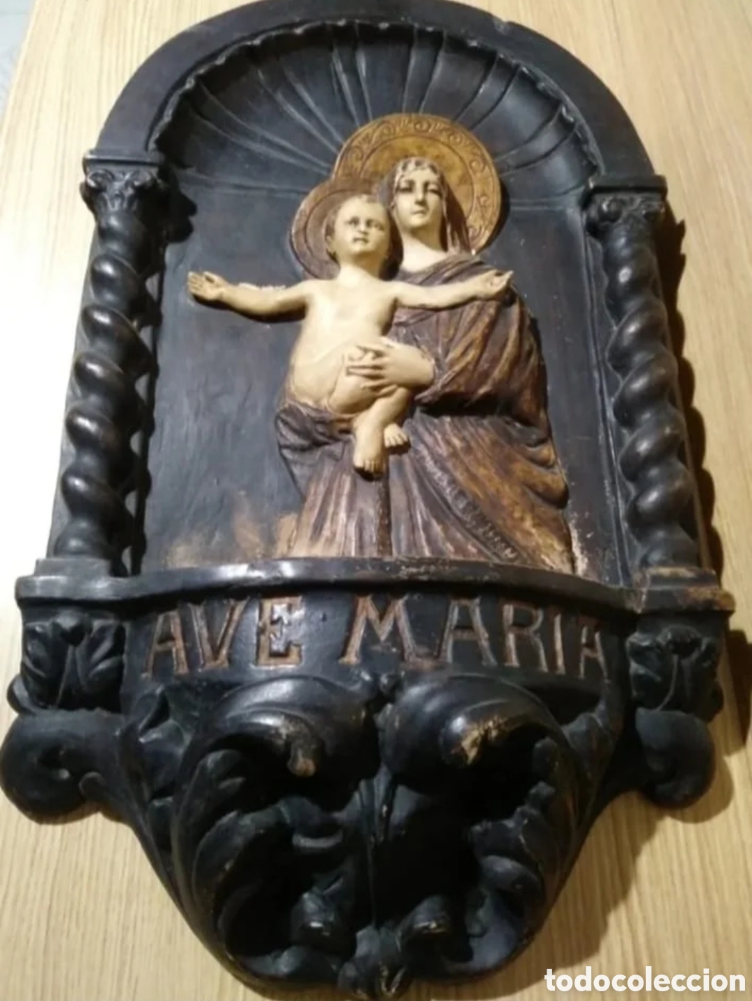 Arte: Benditera virgen con ni&ntilde;o - Foto 2