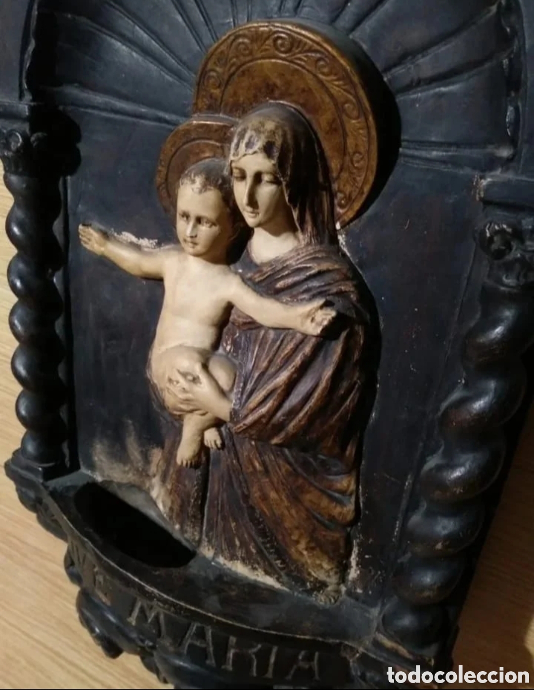 Arte: Benditera virgen con ni&ntilde;o - Foto 3