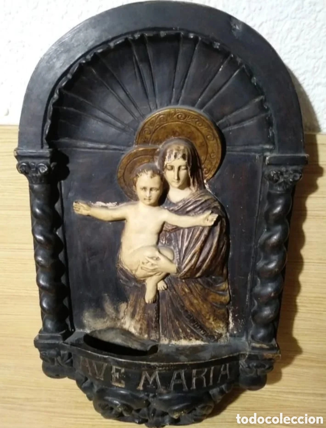 Arte: Benditera virgen con ni&ntilde;o - Foto 1
