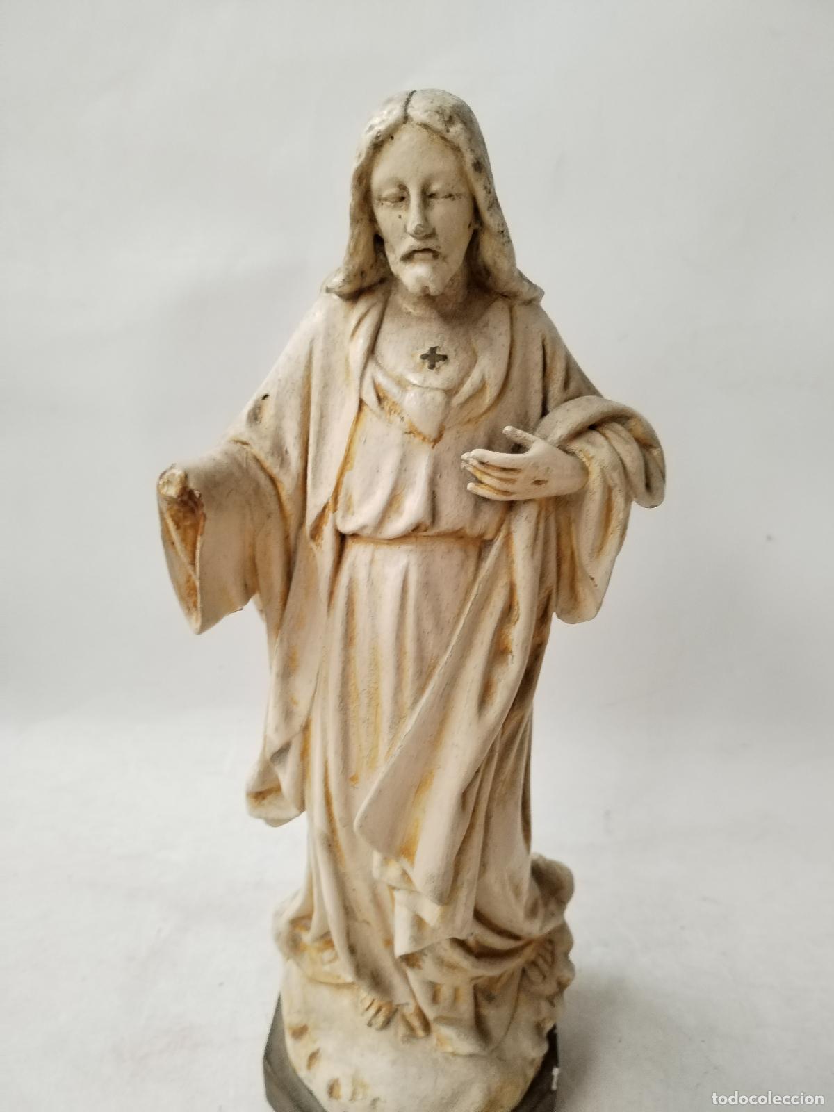 Arte: antiguo corazon de jesus de olot - Foto 2