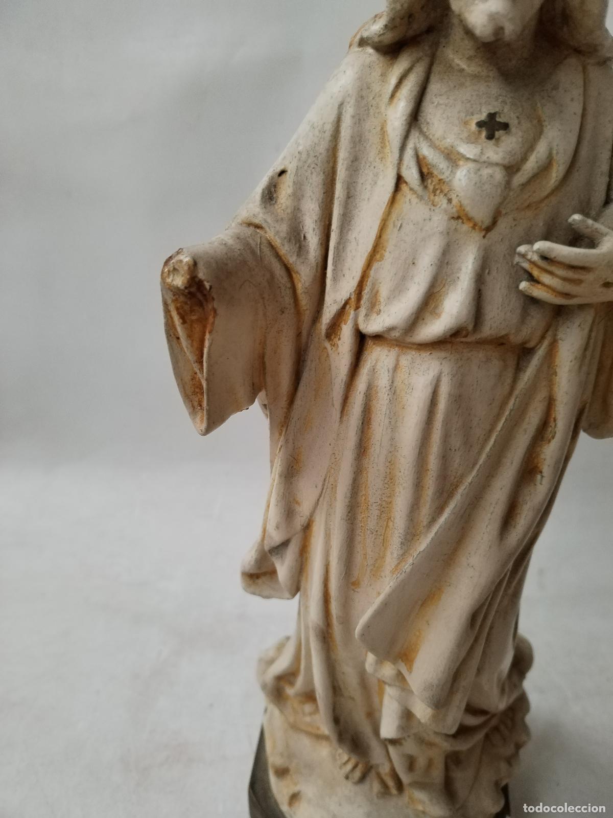 Arte: antiguo corazon de jesus de olot - Foto 3