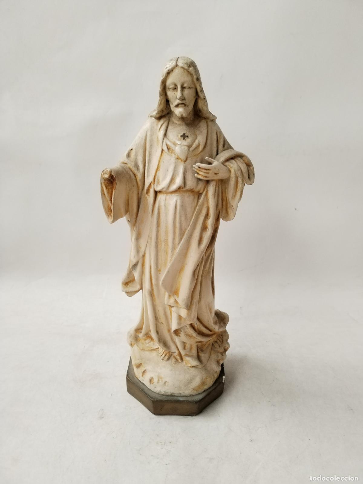 Arte: antiguo corazon de jesus de olot - Foto 4