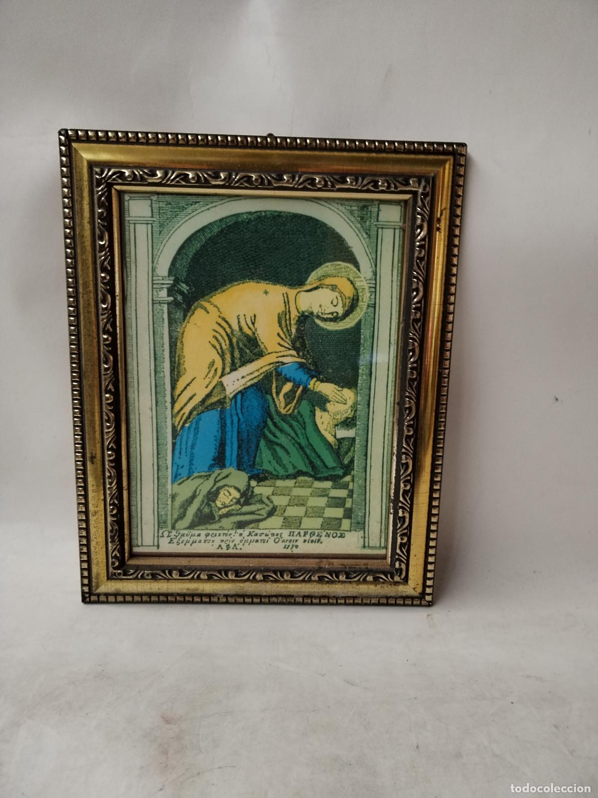 Arte: CUADRO ICONO VIRGEN DE CASOS c169 - Foto 2