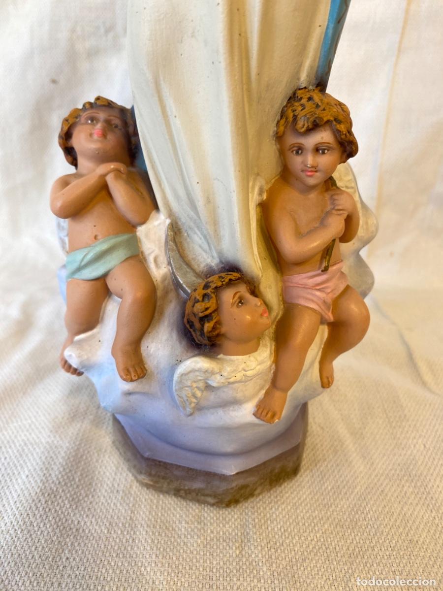 Arte: INMACULADA CONCEPCI&Oacute;N DE MAR&Iacute;A, EN ESTUCO DE OLOT. - Foto 2
