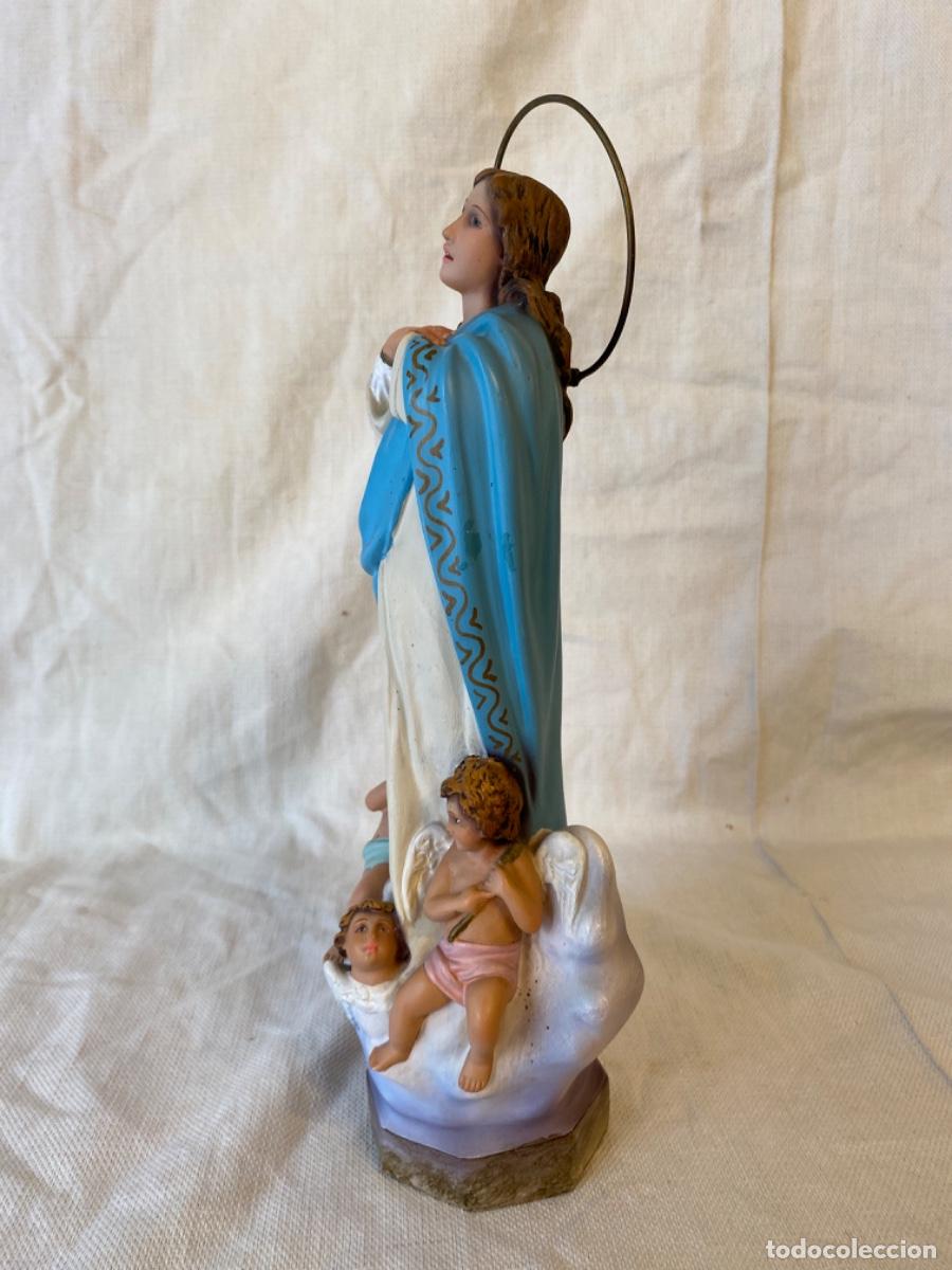 Arte: INMACULADA CONCEPCI&Oacute;N DE MAR&Iacute;A, EN ESTUCO DE OLOT. - Foto 6