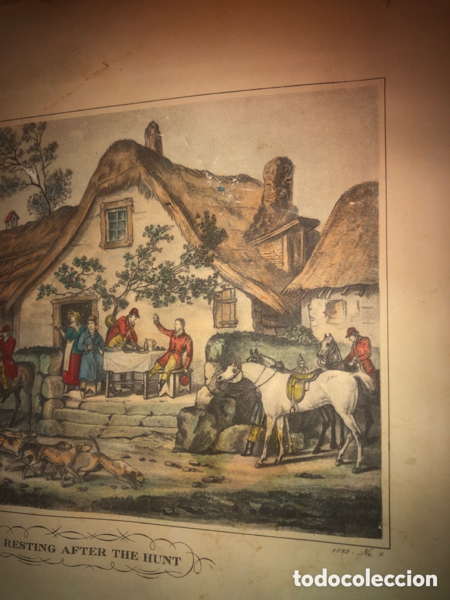 Arte: Litograf&iacute;a inglesa (C .Vernet) - Foto 4