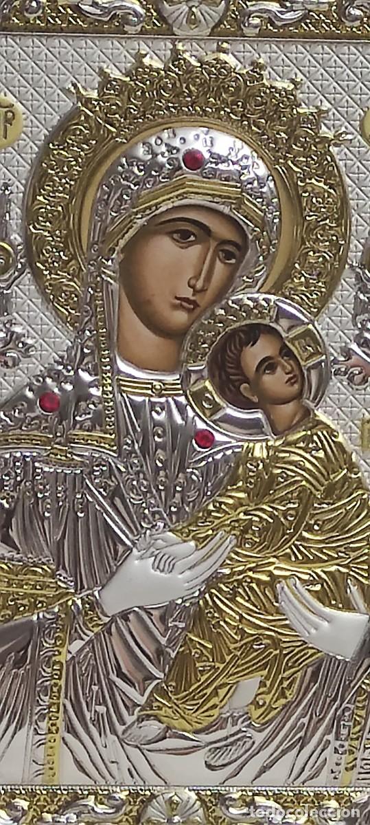 Arte: Icono en madera Perpetuo Socorro - Foto 3