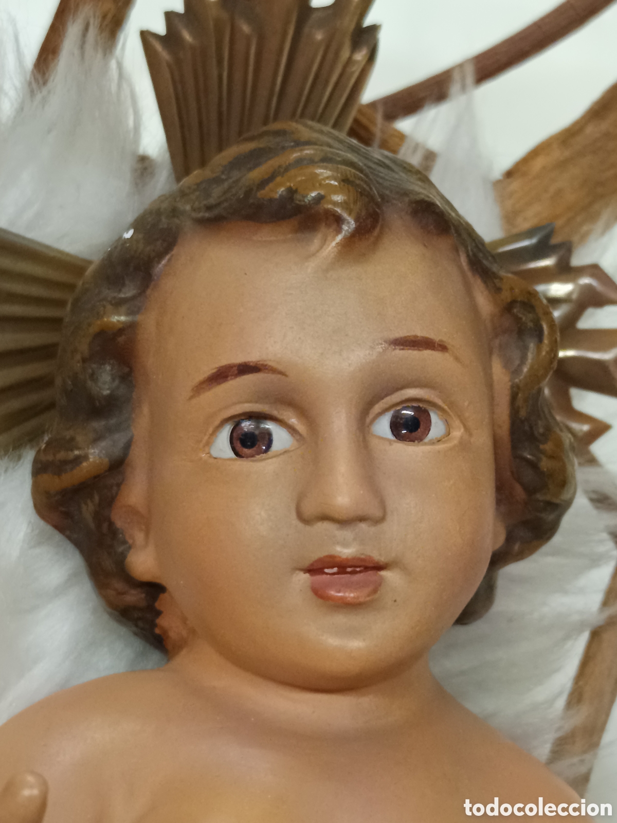 Arte: Ni&ntilde;o Jes&uacute;s Olot en cuna - Foto 3