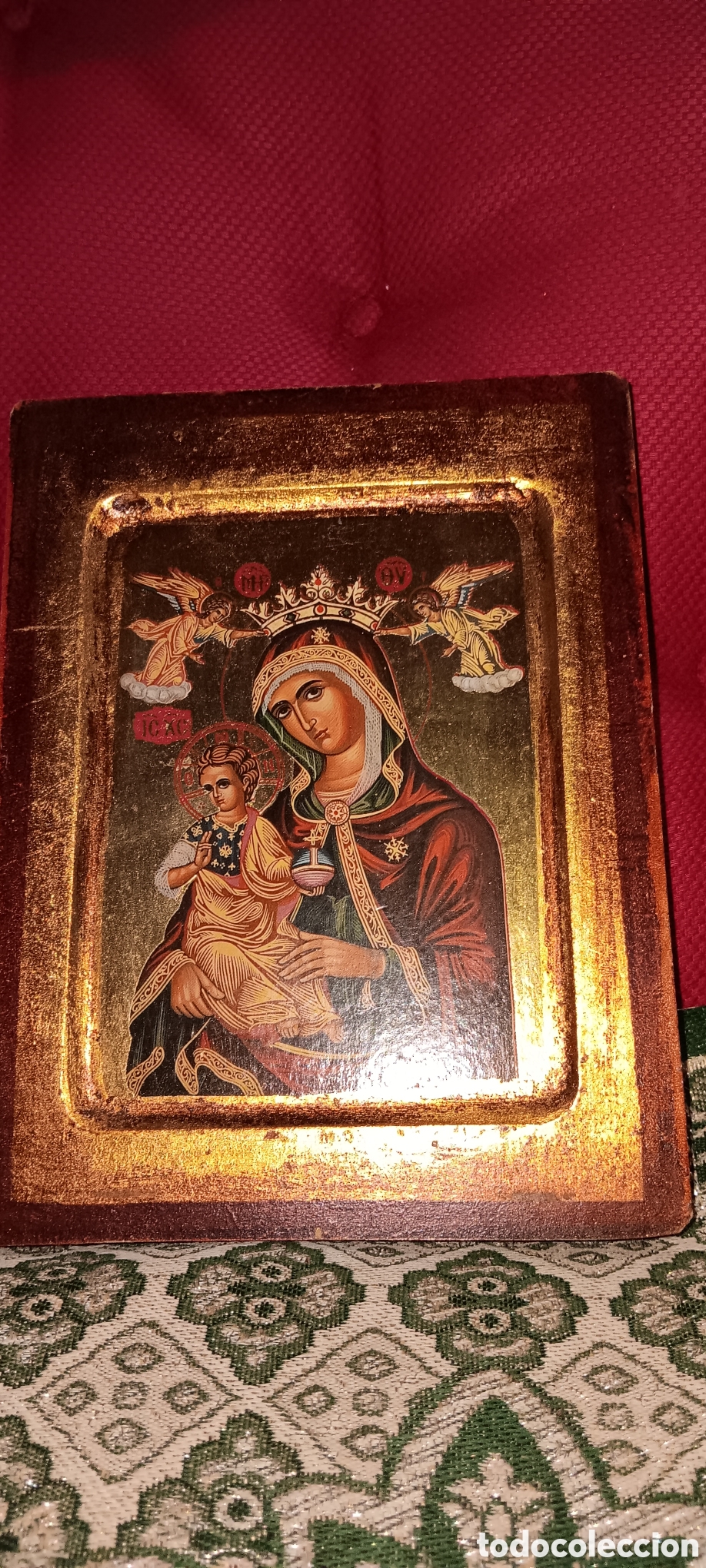 Arte: Antigua tablilla religiosa - Foto 1