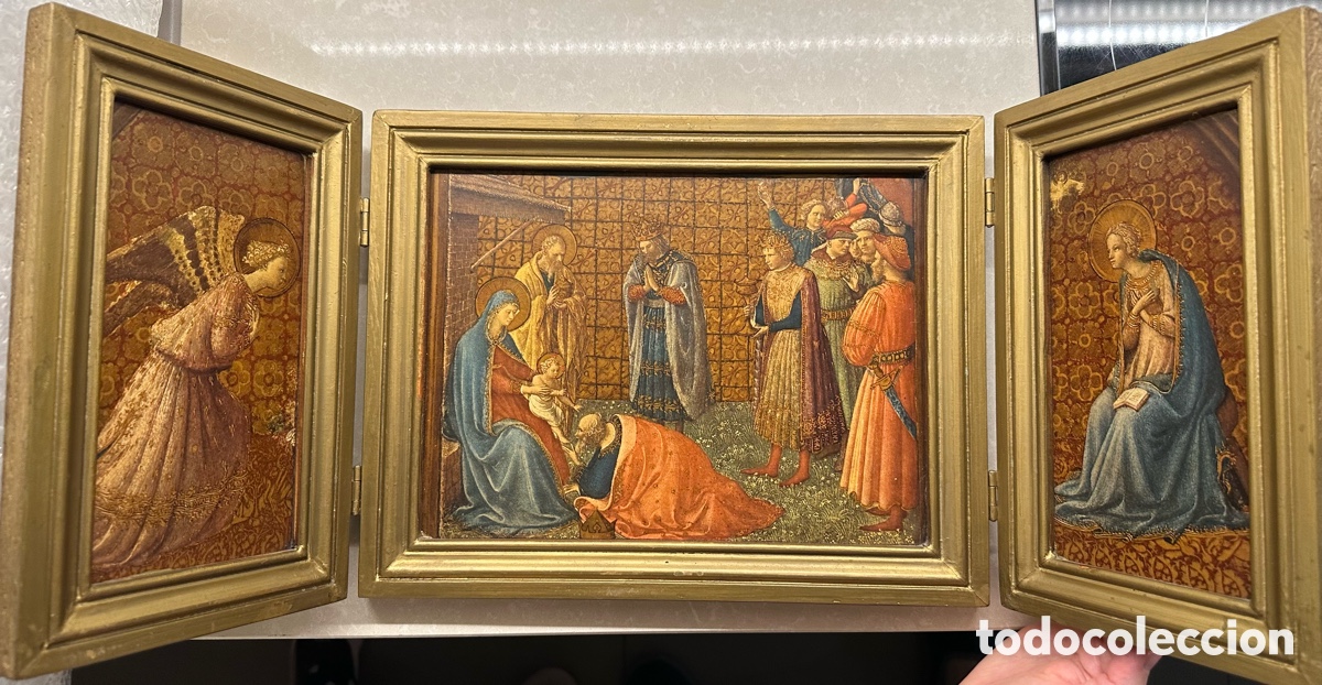 Arte: Tr&iacute;ptico de escenas religiosas - Foto 1