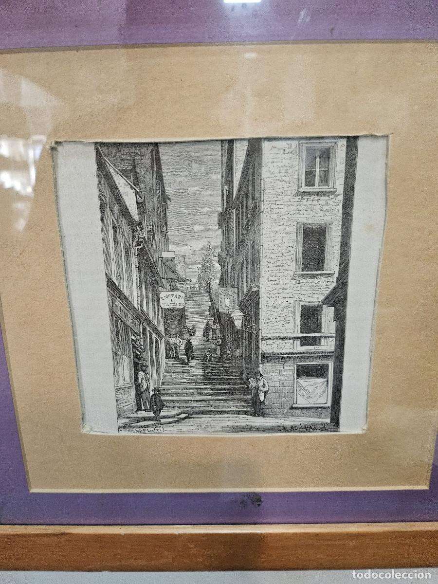 Arte: cuadro con grabado antiguo - Foto 2