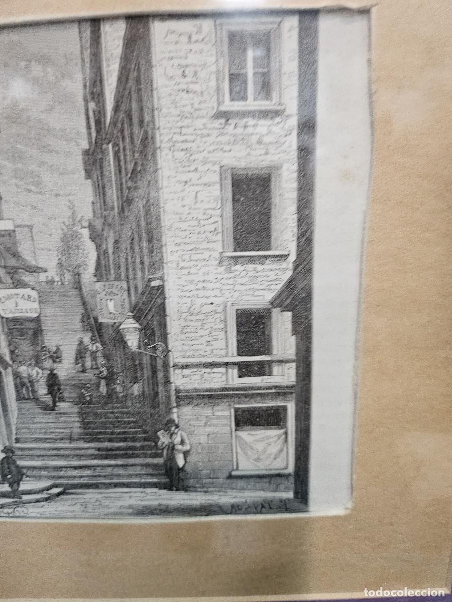 Arte: cuadro con grabado antiguo - Foto 4