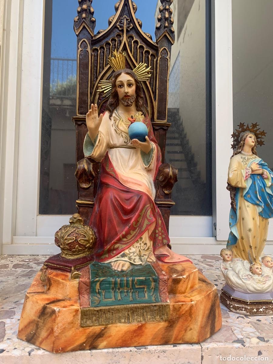 Arte: Coraz&oacute;n de cristo en trono - Foto 4