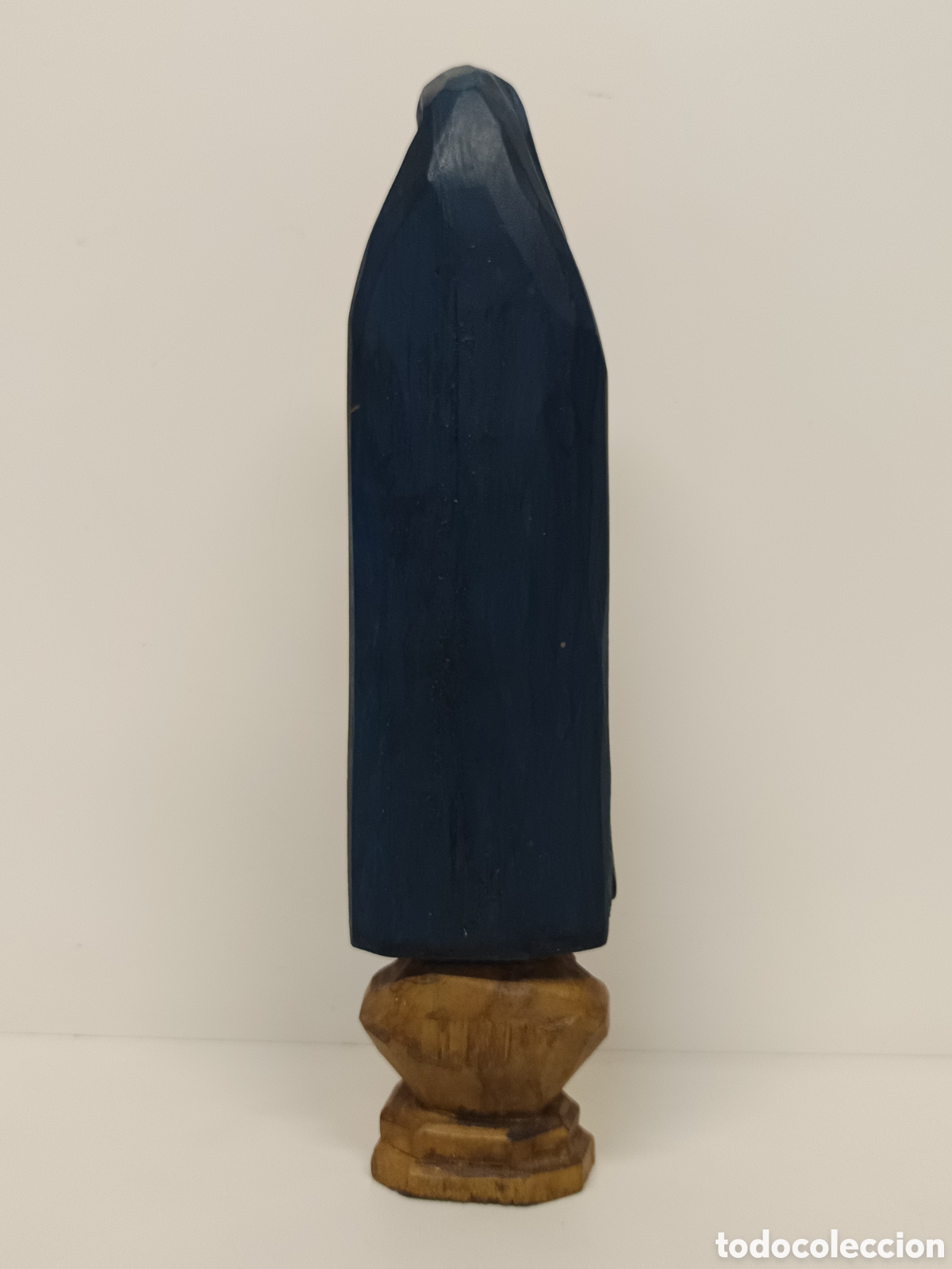 Arte: Virgen antigua tallada en madera - Foto 4