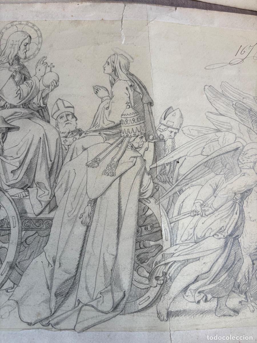 Arte: Dibujo de tema b&iacute;blico, S XIX - Foto 4