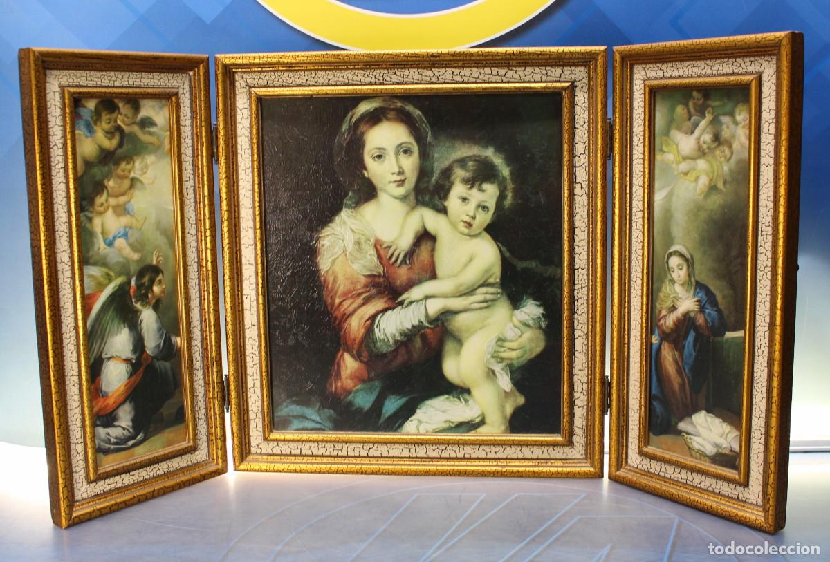 Arte: Tr&iacute;ptico religioso con obras de Murillo. - Foto 3