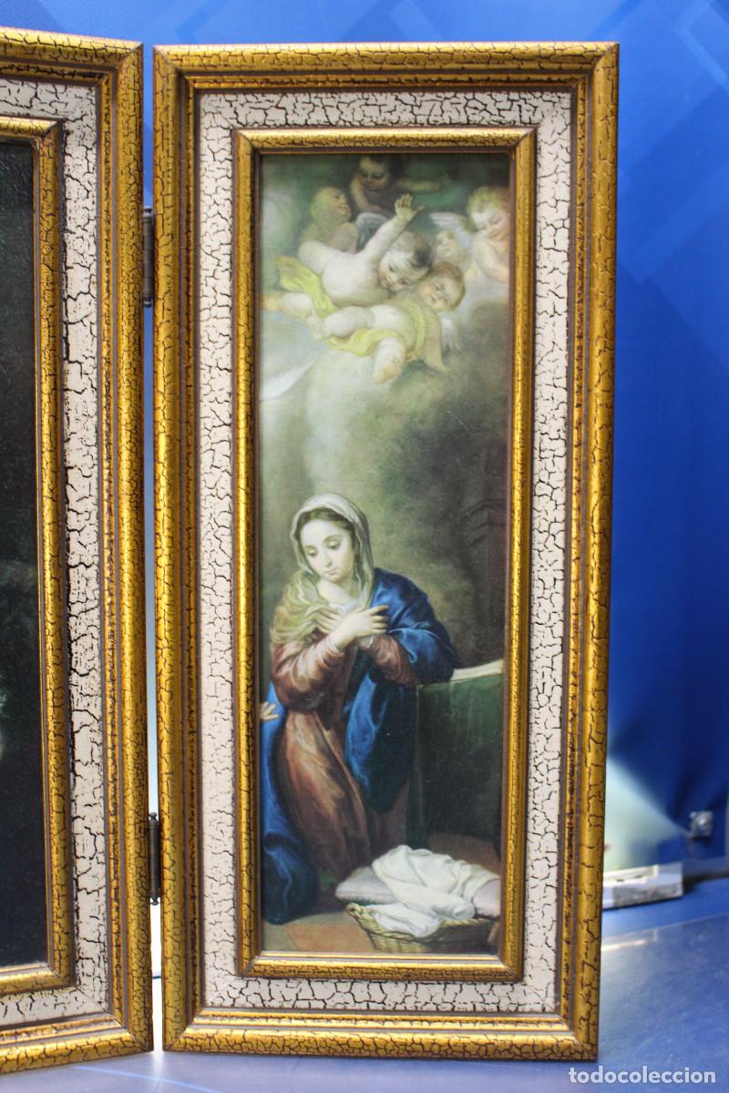 Arte: Tr&iacute;ptico religioso con obras de Murillo. - Foto 10