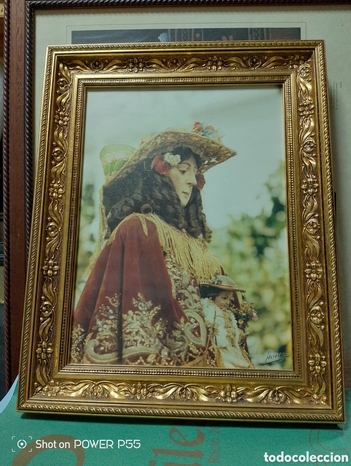 Arte: Cuadro virgen del rocio pastora - Foto 1