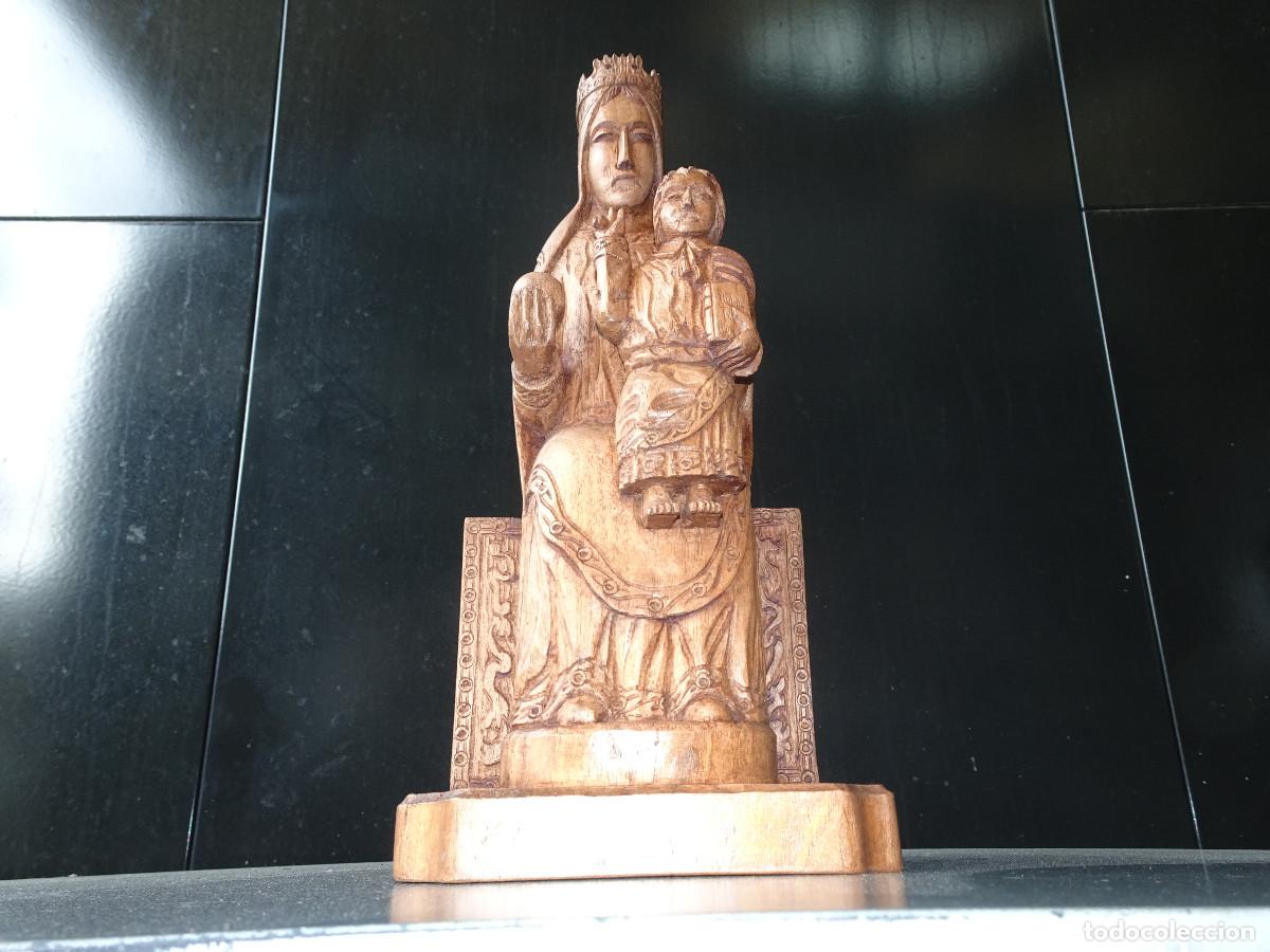 Arte: Virgen de la Pe&ntilde;a tallada en madera. - Foto 4