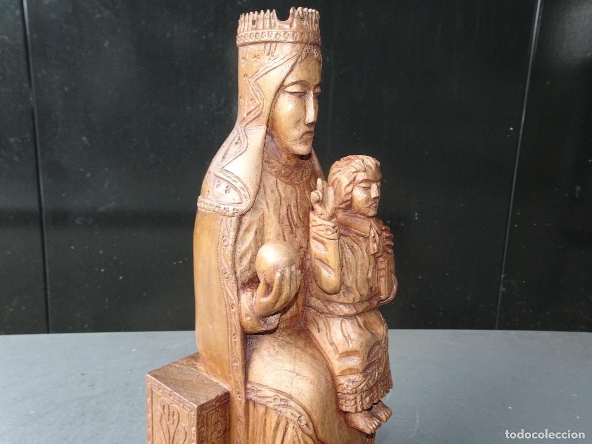 Arte: Virgen de la Pe&ntilde;a tallada en madera. - Foto 6