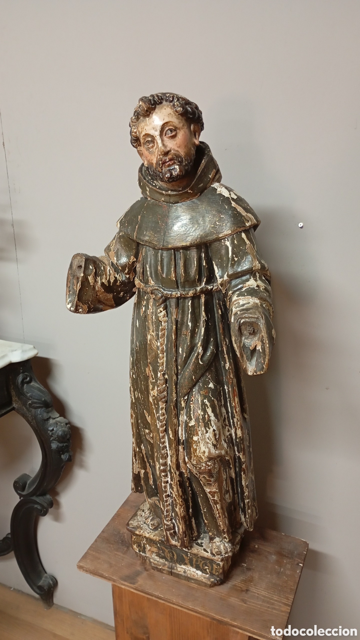 Arte: TALLA BARROCA SAN FRANCISCO DE ASIS - Foto 1