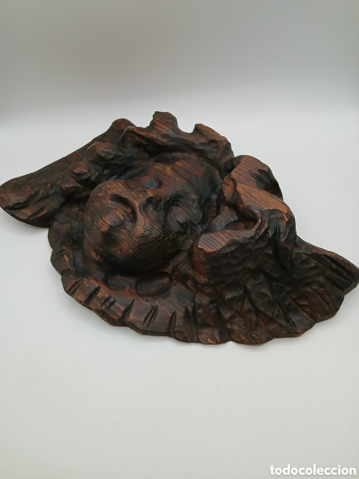 Arte: Querubin alado. Madera tallada - Foto 4